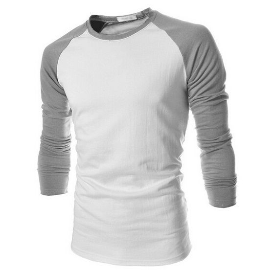 Men Raglan Sleeve Solid T-Shirt